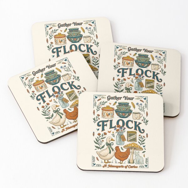 Item preview, Country Kitchen Birds and Pottery Gather Your Flock designed and sold by TeeARTHY.