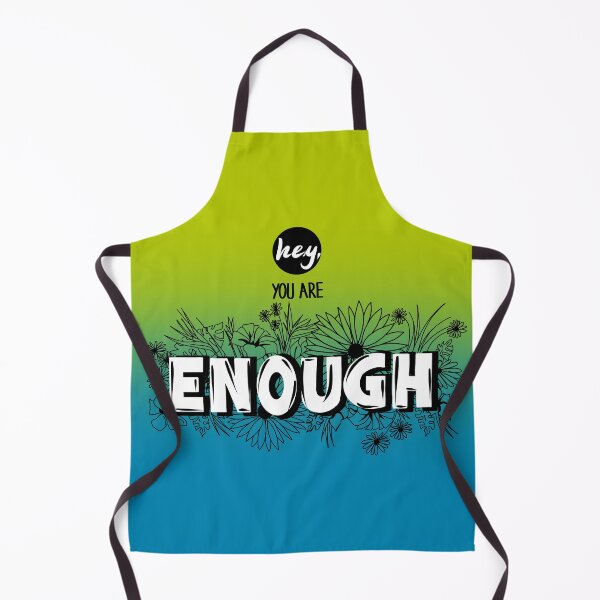 Item preview, Hey you are enough – Self love quote - Full Print – Green Blue designed and sold by petraholzknecht.