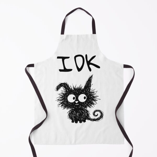 Item preview, Funny Black Cat – IDK Mood | Doodle Cat Meme designed and sold by moodiecatshop.