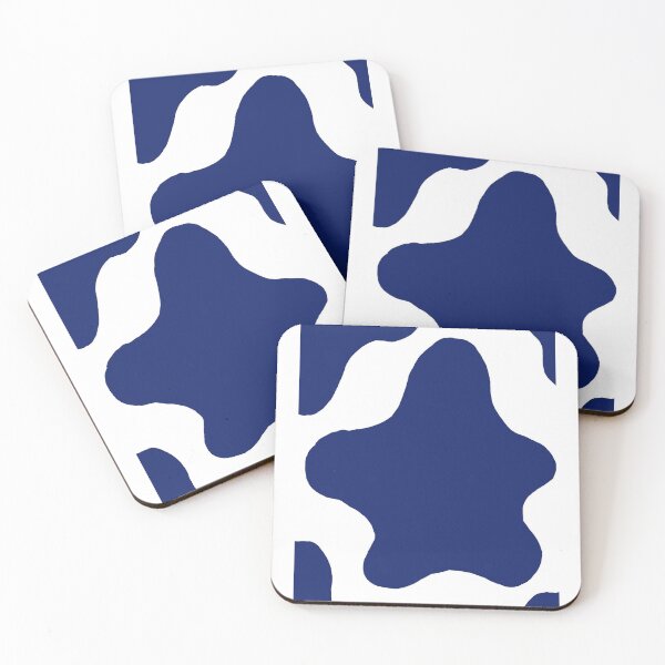 Item preview, Cute Minimalist Cow Pattern (Navy Blue) designed and sold by Designs by Sara Felton.