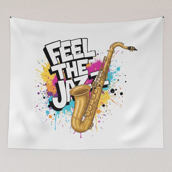 Item preview, Feel the Jazz – Saxophone Instrument designed and sold by Art-Arcade6.