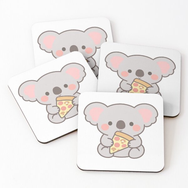 Item preview, Kawaii Cute Koala Eating a Slice of Pizza designed and sold by Owcomm.