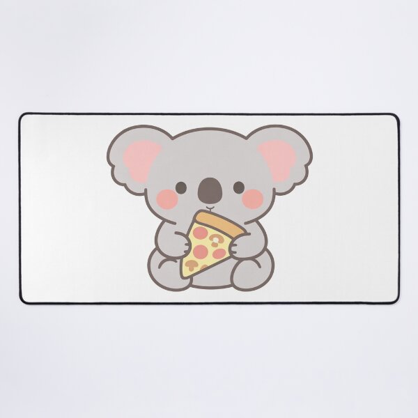 Item preview, Kawaii Cute Koala Eating a Slice of Pizza designed and sold by Owcomm.