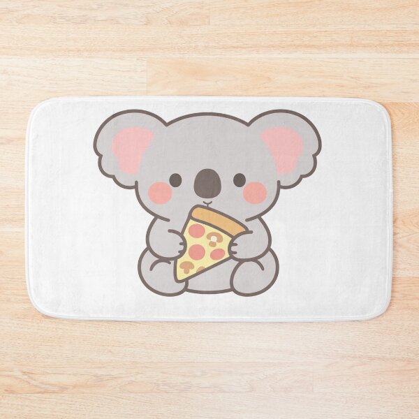 Item preview, Kawaii Cute Koala Eating a Slice of Pizza designed and sold by Owcomm.