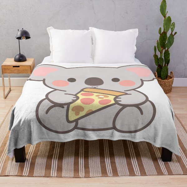Item preview, Kawaii Cute Koala Eating a Slice of Pizza designed and sold by Owcomm.