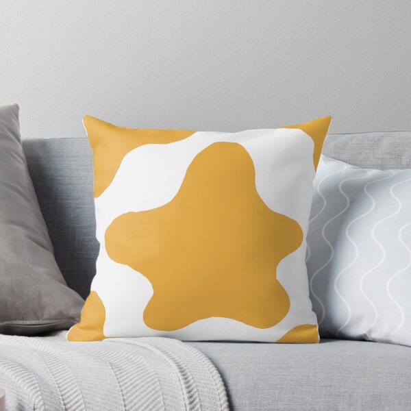 Item preview, Cute Minimalist Cow Pattern (Yellow Orange) designed and sold by Designs by Sara Felton.