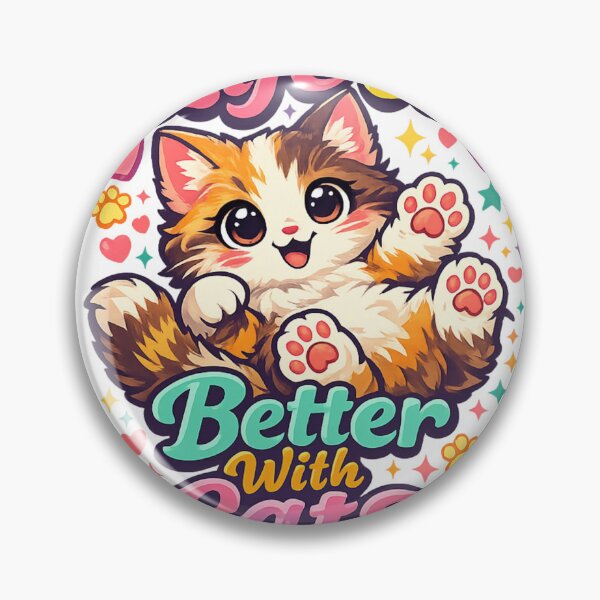 Item preview, Life Is Better With Cats Cute Colorful Kitten Cat Lover Retro T-Shirt designed and sold by Amitabr14.