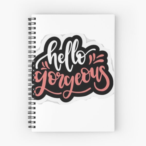 Item preview, Hello Gorgeous Cute Typography Aesthetic Design designed and sold by PixelVibe Art.