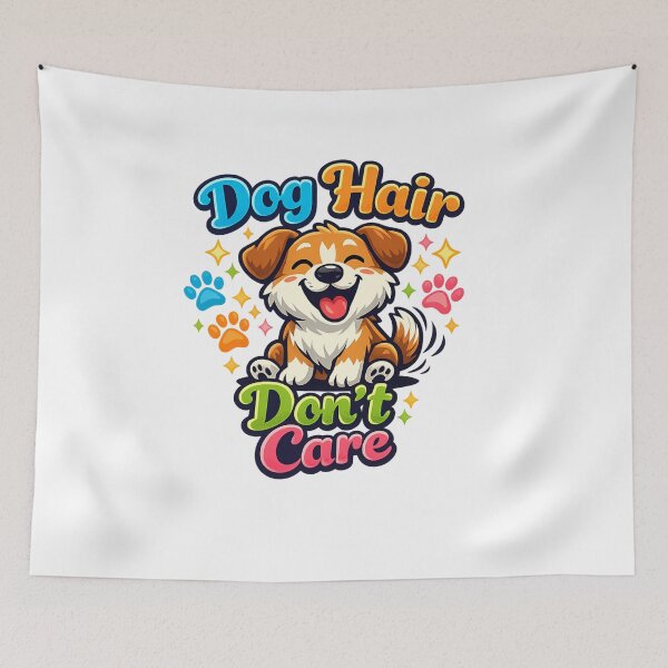 Item preview, Dog Hair Don’t Care Cute Smiling Puppy Funny Dog Lover Shirt designed and sold by Amitabr14.