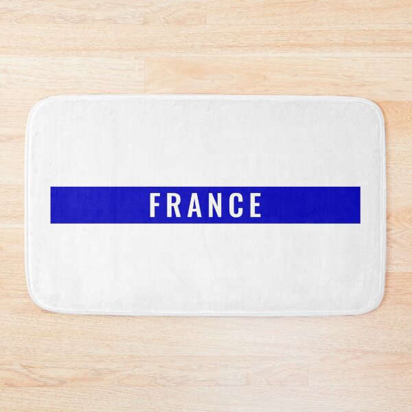 Item preview, France Blue Bar Typography - Modern French Identity Art designed and sold by France 27.