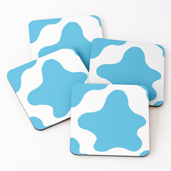 Item preview, Cute Minimalist Cow Pattern (Ocean Blue) designed and sold by Designs by Sara Felton.