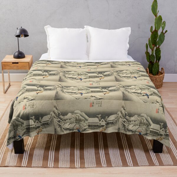 Item preview, Edo Winter Kanbara Evening Snow Ukiyo-e designed and sold by SakuraMarket26.