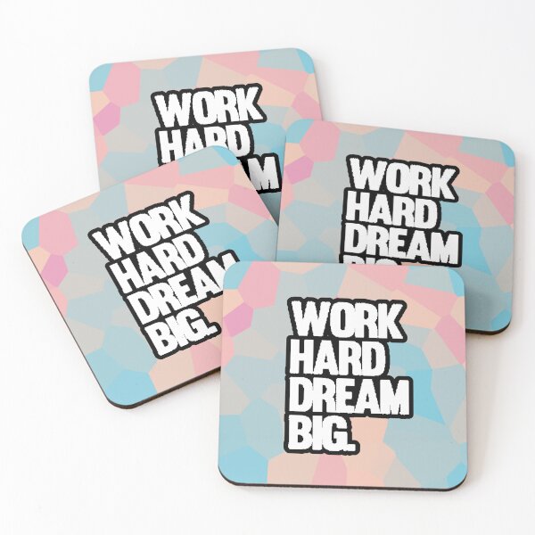 Item preview, Work Hard Dream Big Motivation designed and sold by AstronautMerch.