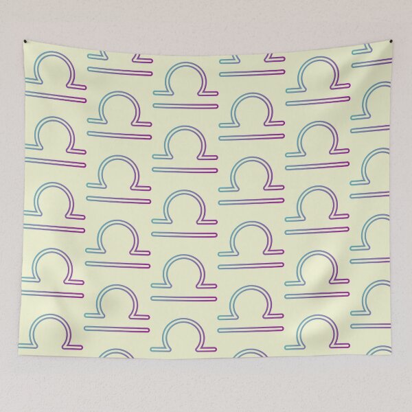 Item preview, Libra Zodiac Symbol Art Print — Aesthetic Gradient Libra Glyph for Astrology Lovers designed and sold by Artsy Corner.
