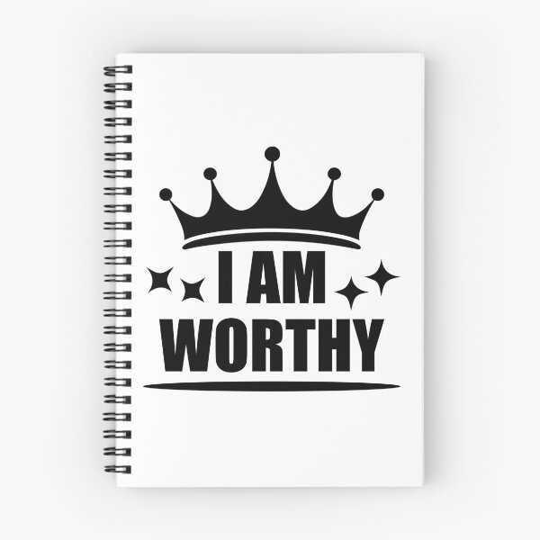 Item preview, I Am Worthy Positive Affirmation designed and sold by Ruthless Joy Collective.