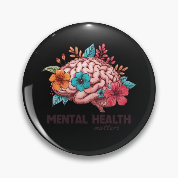 Item preview, Cute Mental Health Matters Brain designed and sold by Zakrytos ★★★★★.