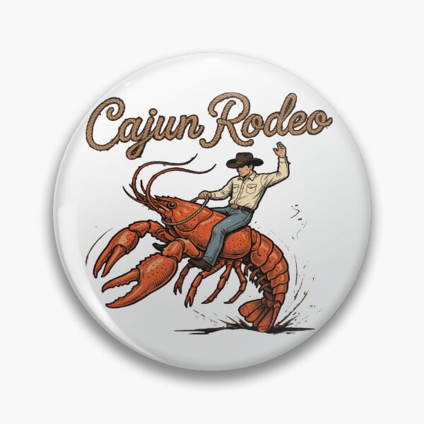 Item preview, Cajun Rodeo Funny Cowboy Riding Crawfish Louisiana Humor Crawfish Boil designed and sold by Thread&Fable.