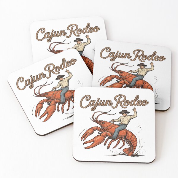 Item preview, Cajun Rodeo Funny Cowboy Riding Crawfish Louisiana Humor Crawfish Boil designed and sold by Thread&Fable.