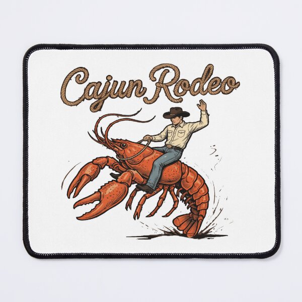Item preview, Cajun Rodeo Funny Cowboy Riding Crawfish Louisiana Humor Crawfish Boil designed and sold by Thread&Fable.