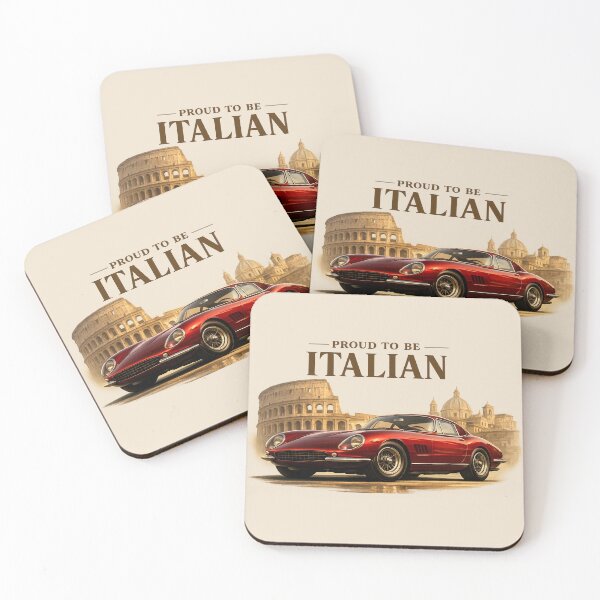 Item preview, Proud to Be Italian Vintage Sports Car designed and sold by Retro Arabica.