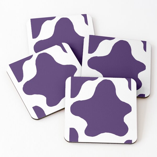 Item preview, Cute Minimalist Cow Pattern (Elegant Purple) designed and sold by Designs by Sara Felton.