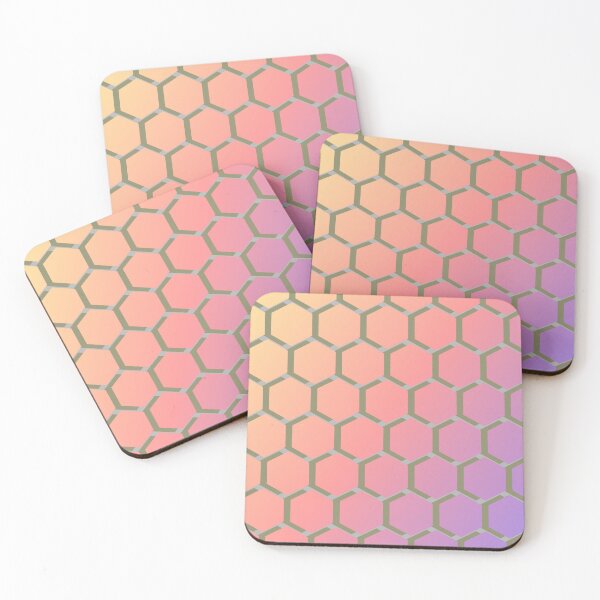 Item preview, Neon Honeycomb Pattern designed and sold by EduIllustrates.