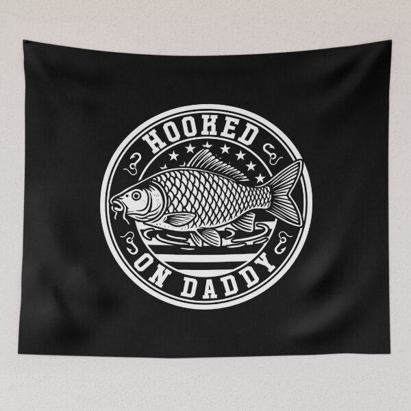 Item preview, Hooked On Daddy Fishing Father's Day USA Flag Angler Dad Gift designed and sold by gunaone-design.