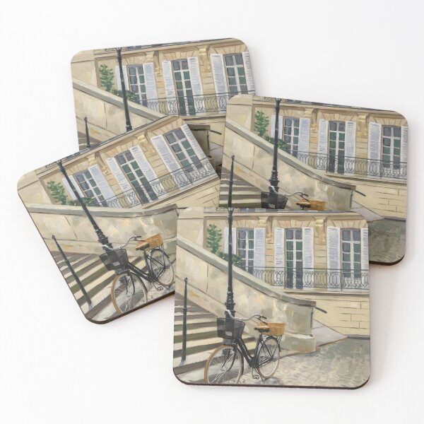 Item preview, French Bicycle Street Art | European Apartment Street Art designed and sold by CARRAANN.