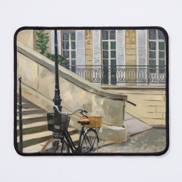 Item preview, French Bicycle Street Art | European Apartment Street Art designed and sold by CARRAANN.