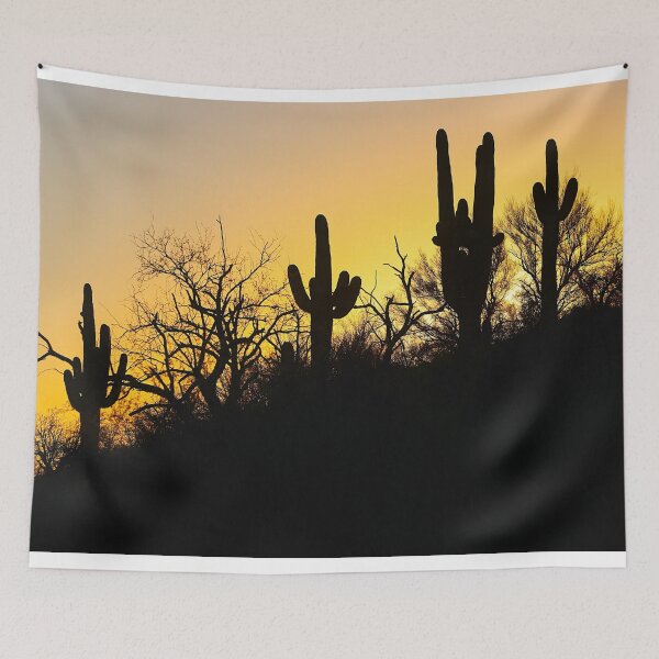 Item preview, Lovely Sunset Saguaro Cacti designed and sold by simonjayphotos.
