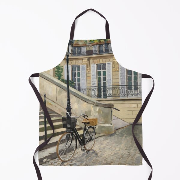 Item preview, French Bicycle Street Art | European Apartment Street Art designed and sold by CARRAANN.