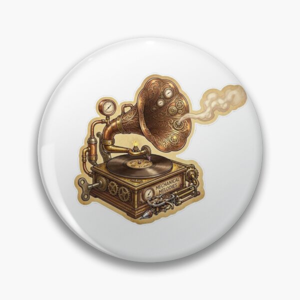 Item preview, Steampunk Mechanical Phonograph & Vinyl Soul designed and sold by ArpaliLab Studio.