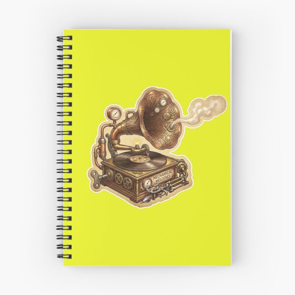 Item preview, Steampunk Mechanical Phonograph & Vinyl Soul designed and sold by ArpaliLab Studio.