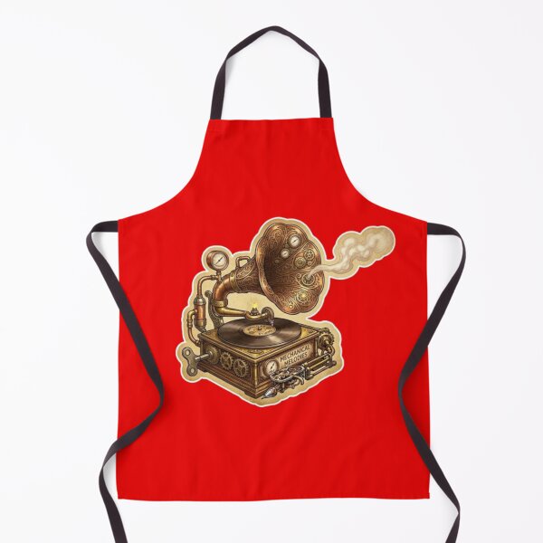 Item preview, Steampunk Mechanical Phonograph & Vinyl Soul designed and sold by ArpaliLab Studio.