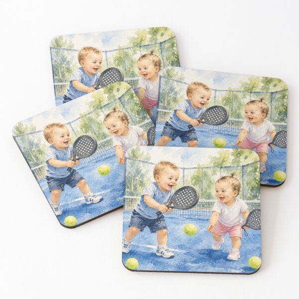 Item preview, Baby Padel Players Watercolor designed and sold by ticzla95.