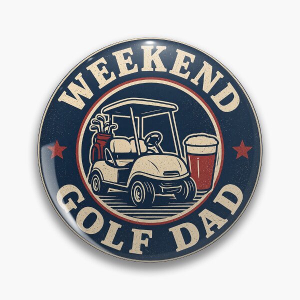 Item preview, Weekend Golf Dad Badge designed and sold by EastEndTownie.