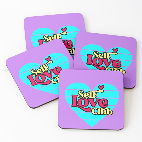 Item preview, Self Love Club Self-Love Heart Retro Turquoise designed and sold by AstronautMerch.