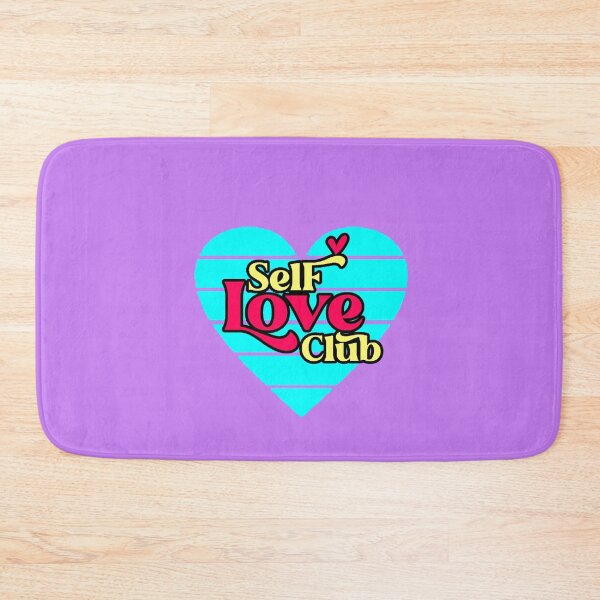 Item preview, Self Love Club Self-Love Heart Retro Turquoise designed and sold by AstronautMerch.