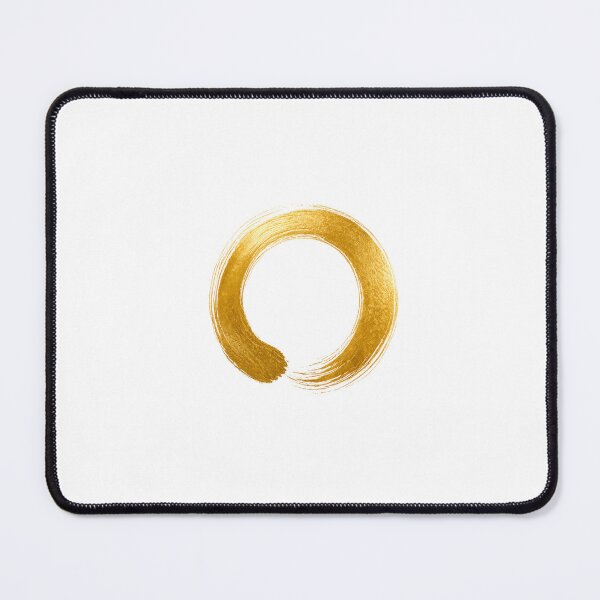 Item preview, Gold Zen Ensō Circle Minimal Art designed and sold by TheSlowShore.
