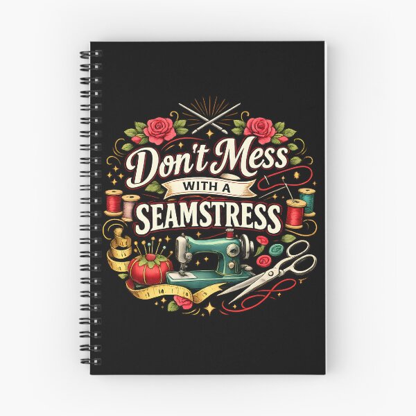 Item preview, Don’t Mess With a Seamstress – Vintage Sewing Lover Design designed and sold by blankTeeShirt.