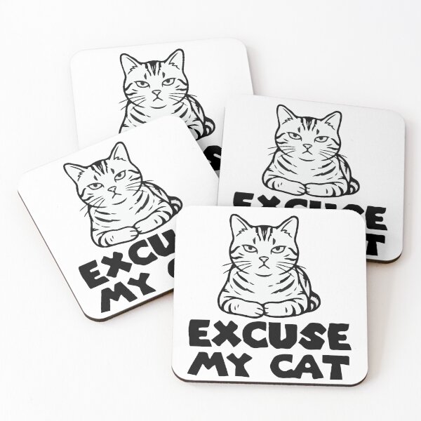 Item preview, Cat Excuse My Cat designed and sold by Gkinoki.