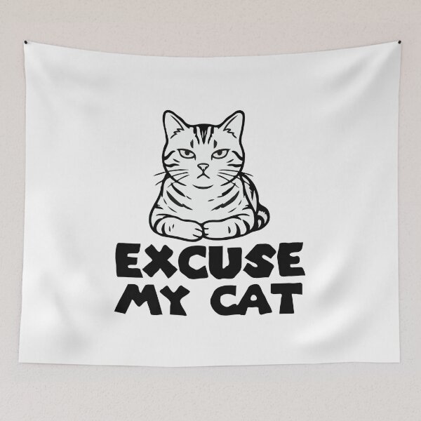 Item preview, Cat Excuse My Cat designed and sold by Gkinoki.