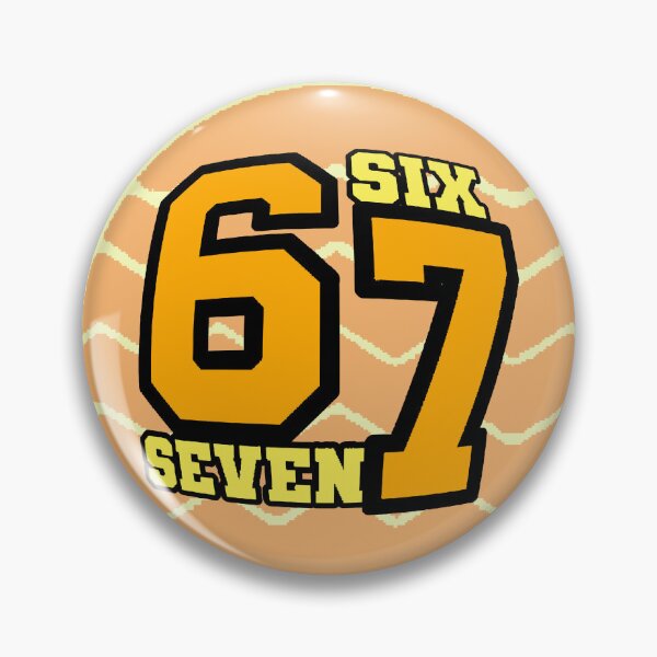Item preview, 67 Six Seven Basketball Number Sport Retro Orange designed and sold by AstronautMerch.