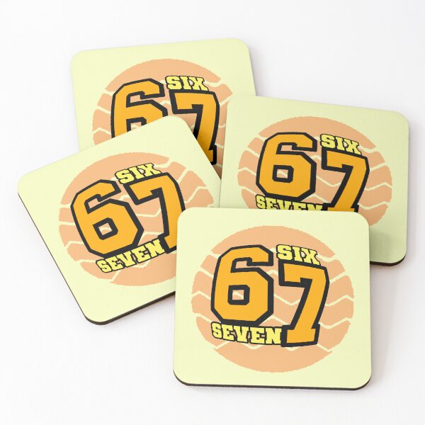 Item preview, 67 Six Seven Basketball Number Sport Retro Orange designed and sold by AstronautMerch.