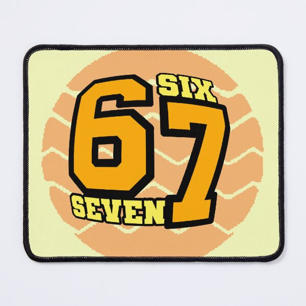 Item preview, 67 Six Seven Basketball Number Sport Retro Orange designed and sold by AstronautMerch.