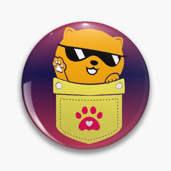 Item preview, Kawaii Cool Pocket Cat Sunglasses Cute Pet designed and sold by AstronautMerch.