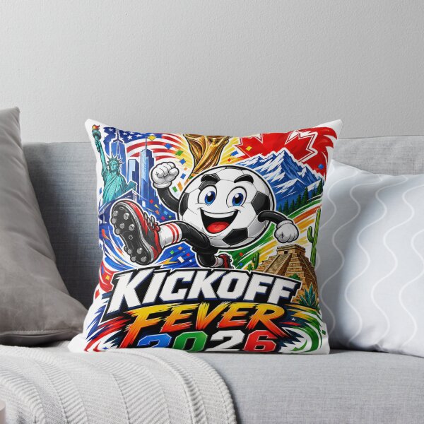 Item preview, Kickoff Fever 2026 Sticker – Colorful Soccer Tournament Design | North America Football Fan Art designed and sold by Puraenergia Stickers.
