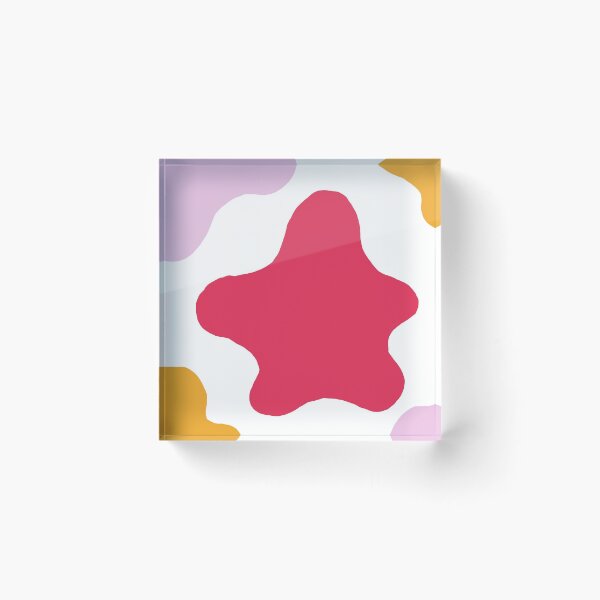 Item preview, Cute Minimalist Cow Pattern (Pink Magenta Orange) designed and sold by Designs by Sara Felton.