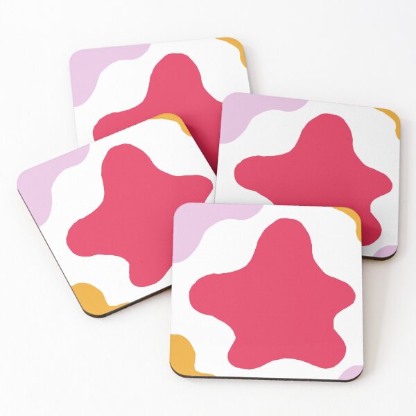 Item preview, Cute Minimalist Cow Pattern (Pink Magenta Orange) designed and sold by Designs by Sara Felton.