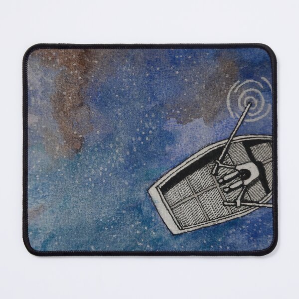 Item preview, The Lonely Voyager - Cosmic Watercolor Galaxy Art designed and sold by AliAltinelArt.